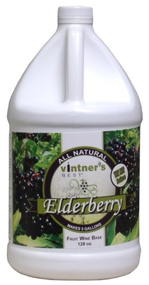 #ad Vinters Best Elderberry Fruit Wine Base for Home Wine Making 128 oz. Jug $43.26