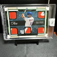 2/5 RONNY MAURICIO RC FULL COUNT SWATCHES 2024 Panini Three And Two #FCS-RM METS