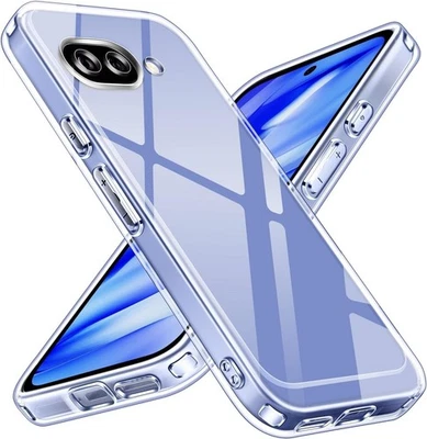 PHONETHRONE COVER CUSTODIA PER GOOGLE PIXEL 9A TRASPARENTE TPU MORBIDA SILICONE SLIM