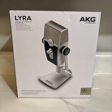 AKG Lyra Microphone 192 kHz for Podcast Studio Music Video - C44USB