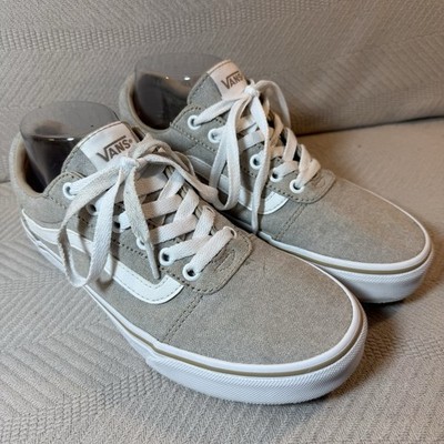 Vans Shoes Ward Off The Wall Women s Size 8 Taupe Color Canvas