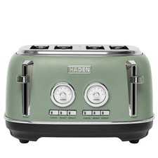 Haden Jersey 4 Green Slice Toaster with wide slots