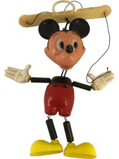 Vintage Disney Mickey Mouse Marionette Puppet Hong Kong Collectable 1970s
