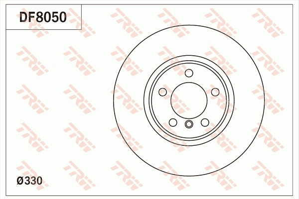 2Er Set Bremsscheiben TRW Automotive DF8050 BMW 34 11 6 792 221 6 792 221-image