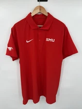 Nike Southern Methodist SMU Mustangs Polo Shirt Player Issue Men’s Large