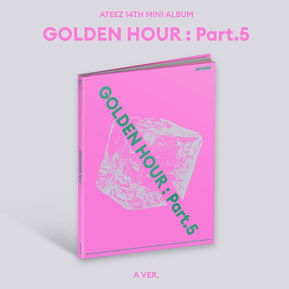 ATEEZ GOLDEN HOUR:PART.5 14th Mini Album CD+Jacket+Photo Book+4