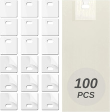 100Pcs Vertical Blinds Replacement Slats Repair Kit Transparent PVC Tabs