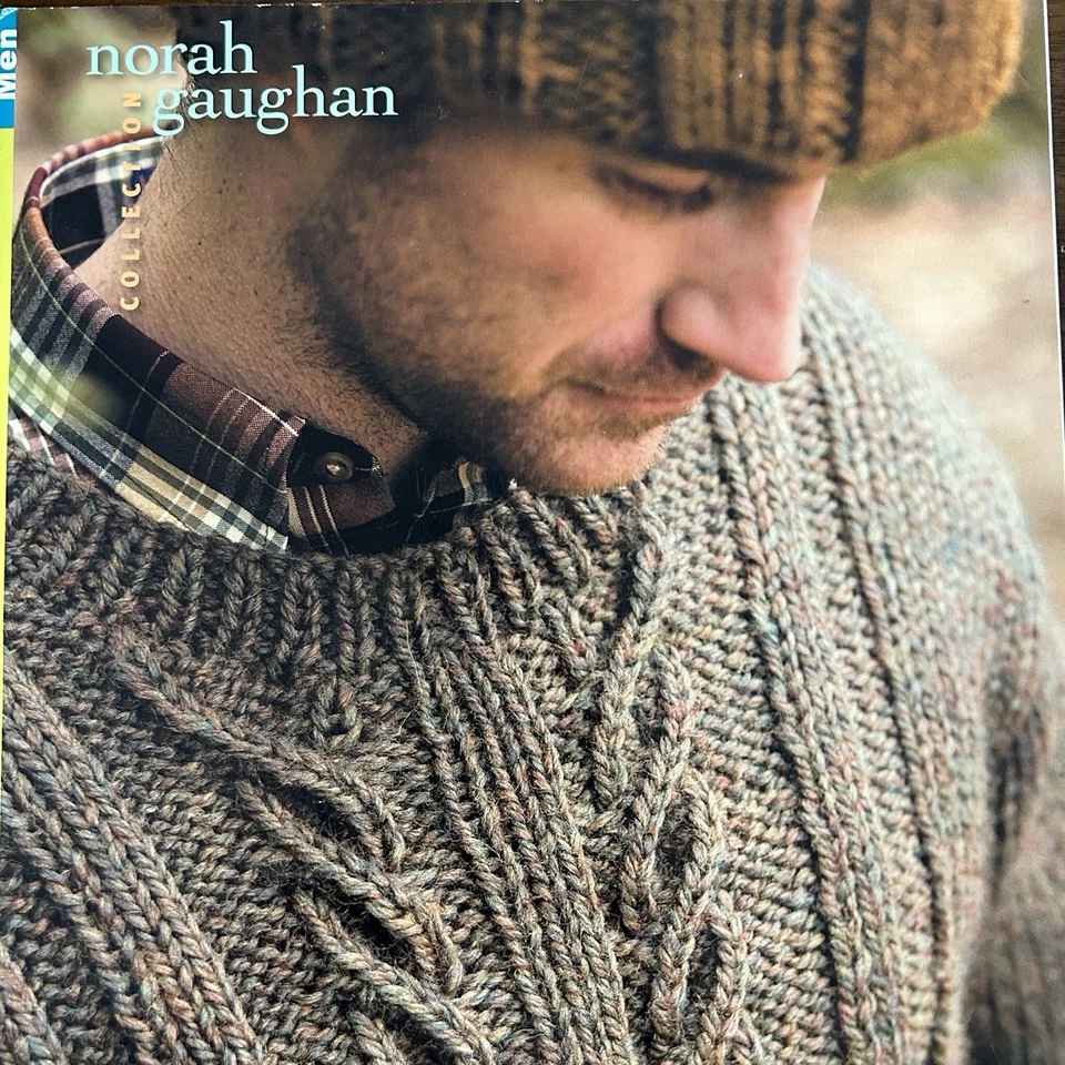 Berroco Norah Gaughan Collection Men Knitting Pattern Booklet Sweater Beanie - Image 2 of 4