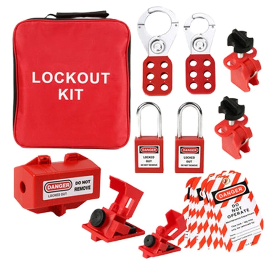 Polyester Fabric Construction Lockout Kit Valve Lock Kit Shutdown Lock Set