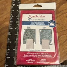 Spellbinders M-Bossabilities Embossing Folder "Patchwork" ES-003 New 5X7