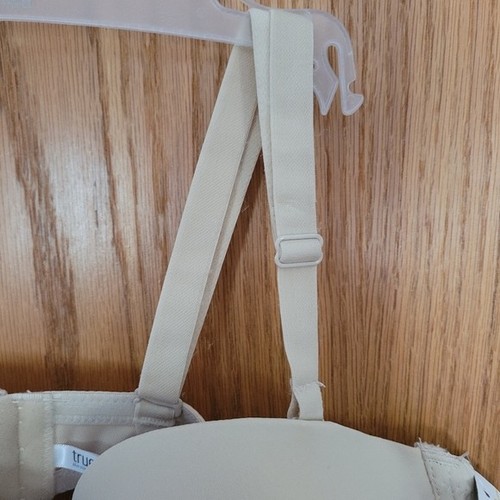 True by Rue+ Women's Cream Convertible Bra Adjustable Removable Straps Size 42DD - Picture 11 of 12