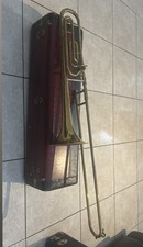 Brass Slide Trombone Gold Lacquered Finish Br...