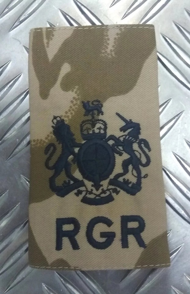 British Army Royal Gurkha Rifles Regiment DPP Desert Rank Slide Various ...