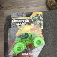 SPIN MASTER MONSTER JAM LEGACY GRAVE DIGGER SERIES 1 NEON GREEN W/ GREEN TIRES