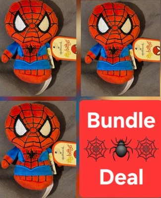 3 x Hallmark Marvel SPIDERMAN Itty Bitty | Neu mit Etikett | 4,5'' groß | alle Altersgruppen