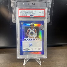 2021 Contenders Optic Jonathan Kuminga Var-Autograph-Blue /35 PSA 10 RC 