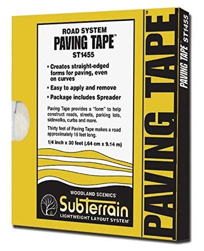 Model Train Adhesive HO Scale Adhesive Foam Tapes for Model Railroad Roads and Sidewalks ...