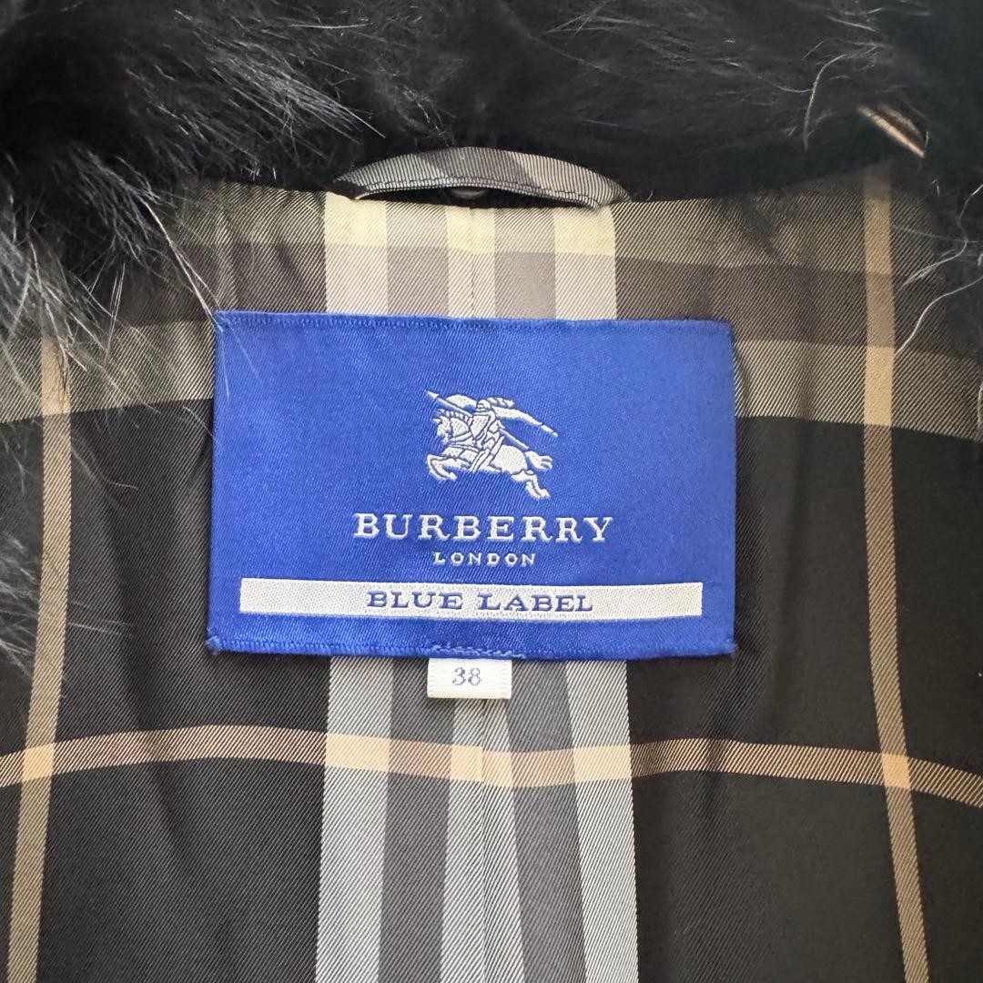 Burberry   Blue Label Long Coat Nova Check 100 Cashmere Black 38 thumbnail 12