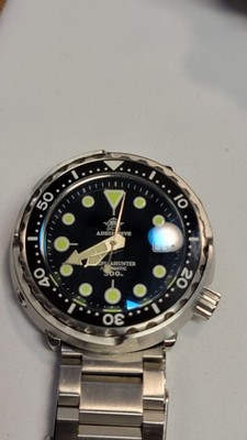 ADDIESDIVE 300M Tuna Diver Sapphire Scuba Dive Watch Automatic NH35, Black dial