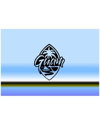 Guam Seal Vinyl Decal Sticker in Script font style * COLOR OPTIONS* LOOK