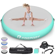 Inflatable Air Gymnastics Mat Training Mats 3.3ft Training Mats with Pump, 8 ...