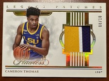 Cameron Thomas 08/10 Patch 2022 Panini Flawless Collegiate Basketball Card