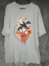 Official Dragonball Z Cartoon Grey  Gray T-Shirt Size 2XL 50/52 New Japanese