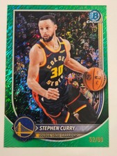 Steph Curry 2025-26 Bowman Green Shimmer Refractor /99