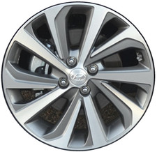 17 Hyundai Accent Wheel Rim Factory Oem 70924 2018-2022 Machined Grey