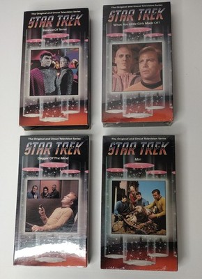 Star Trek Original Uncut TV Series VHS (4 Episodes 9-12) 3 NEW With Watermark 