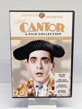 EDDIE CANTOR 4-FILM COLLECTION (DVD, 2015, 4-Disc Set) RARE OOP MINT