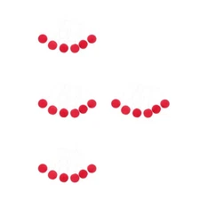 6 Pcs Tricky Clown Nose Costume Cosplay Prop Red Sponge Carnival