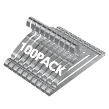 Metal Wire Hangers 100 Pack, Bulk for Commercial and Home, 16 Inch 12 Gauge U...