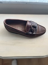 Allen Edmonds Grayson Brown Leather Tassel Loafers Size 11 D.