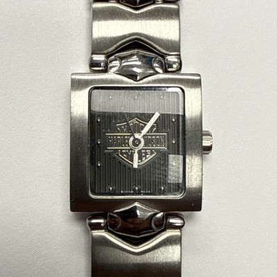 Harley-Davidson Bulova Women\'s Silver and Black Watch 2002 Ladies HARLEY DAVIDSON Watch by Bulova 20mm - ALL S.S.  main image 4