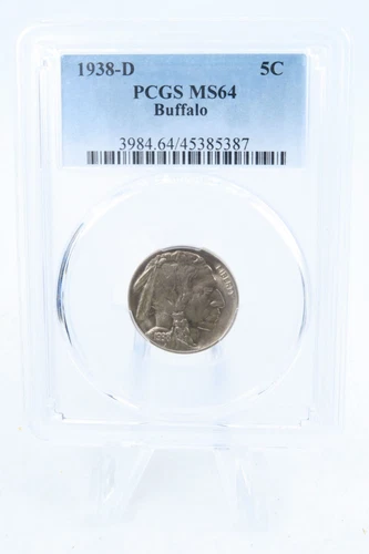 1938-D PCGS MS64 Buffalo Nickel Business Strike 5C