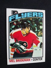 1976-77 Topps Hockey Card # 26 Mel Bridgman RC - Philadelphia Flyers (NM)