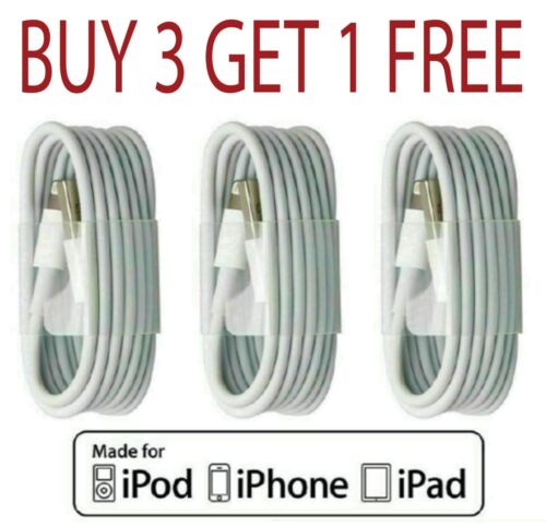 Pour Apple iPhone 5 6 7 8 SE XR 11 12 13 synchronisation CE chargeur câble de données fil blanc  - Photo 1 sur 9