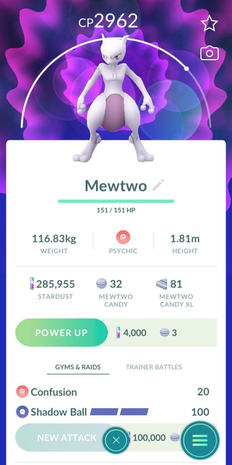 100%IVPOKEMONGO🎊 on X: Best Shadow Ball Mewtwo Counters https