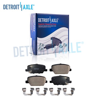 Rear Disc Brake Pads w/ Hardware Set for Hyundai Palisade Santa Fe Kia Telluride