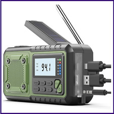 Crank Emergency Radio 5000mAh Weather Alert Radios with Power Bank Phone Charger