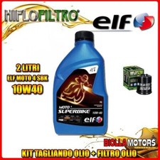 KIT TAGLIANDO 2LT OLIO ELF MOTO 4 SBK 10W40 PIAGGIO 200 X9 Evolution 200CC 2003-