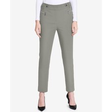 NWT Calvin Klein Womens Size 14 14x30 Gray Straight-Leg Dress Pants NEW