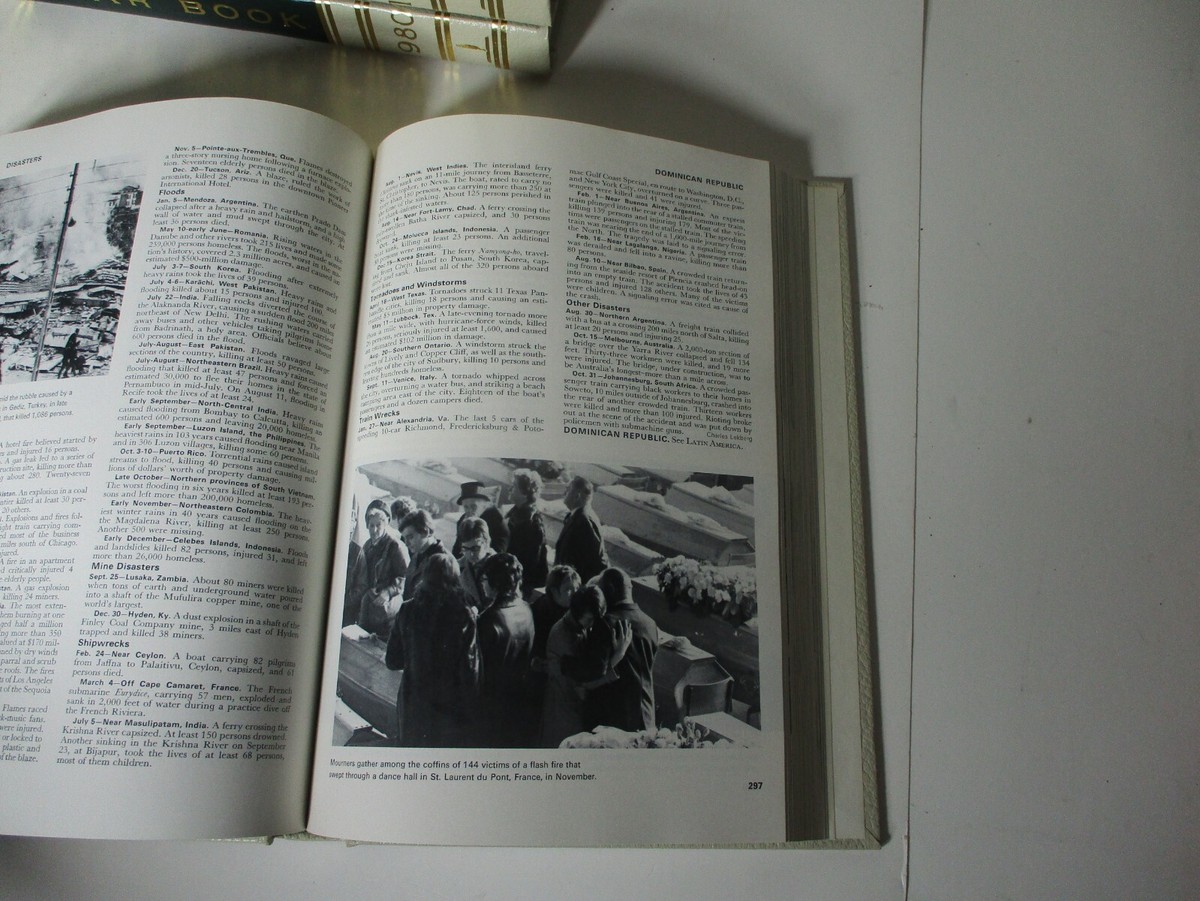 The World Book Year Book 1971 - 1980 Vintage Encyclopedia