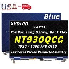 13.3in for Samsung NT930QCG-K58A NT930QCG-K58S LCD Touch Screen Assembly Blue A+