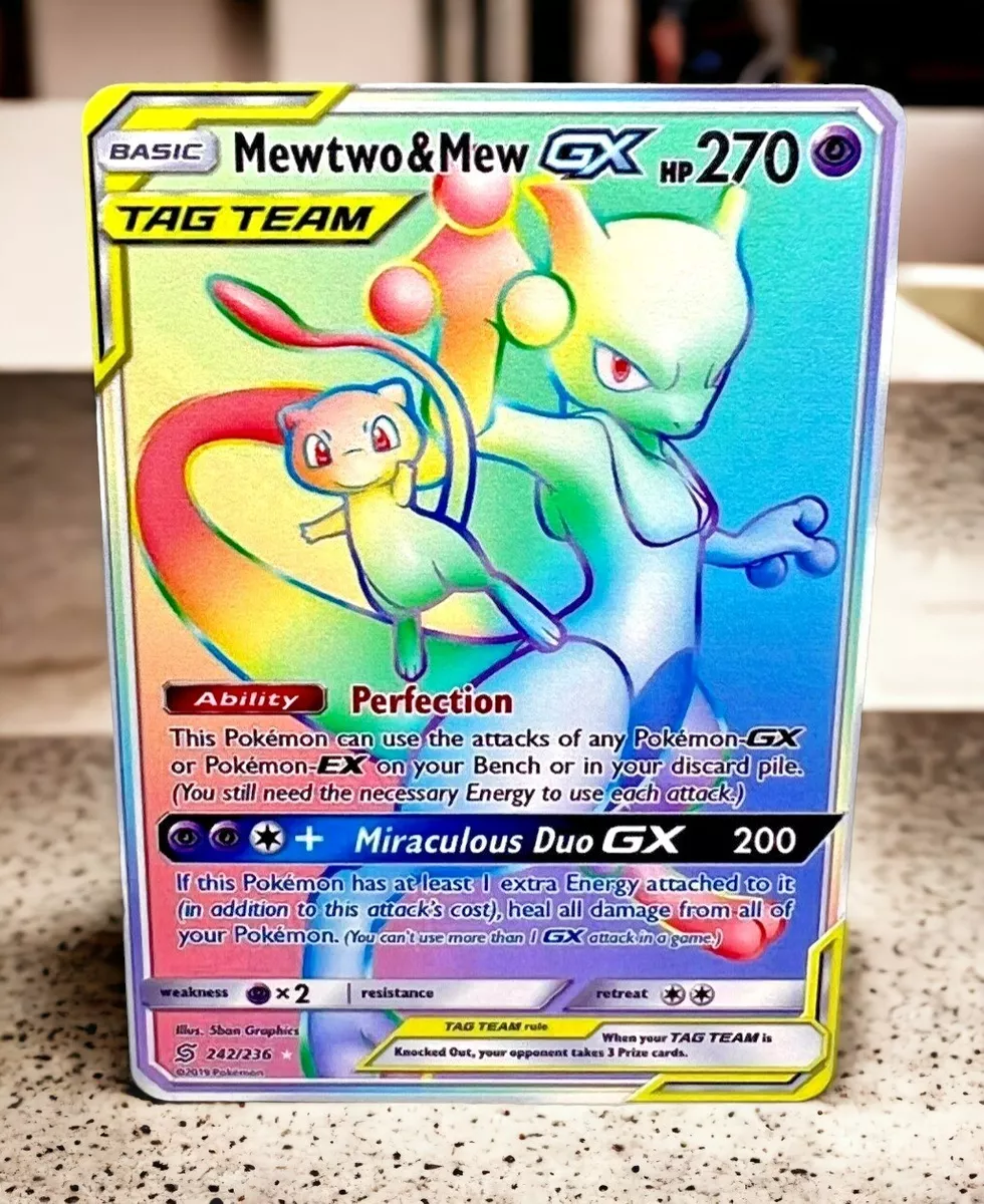 Rainbow Mew Pokemon Card, Golden Mew Pokemon Card