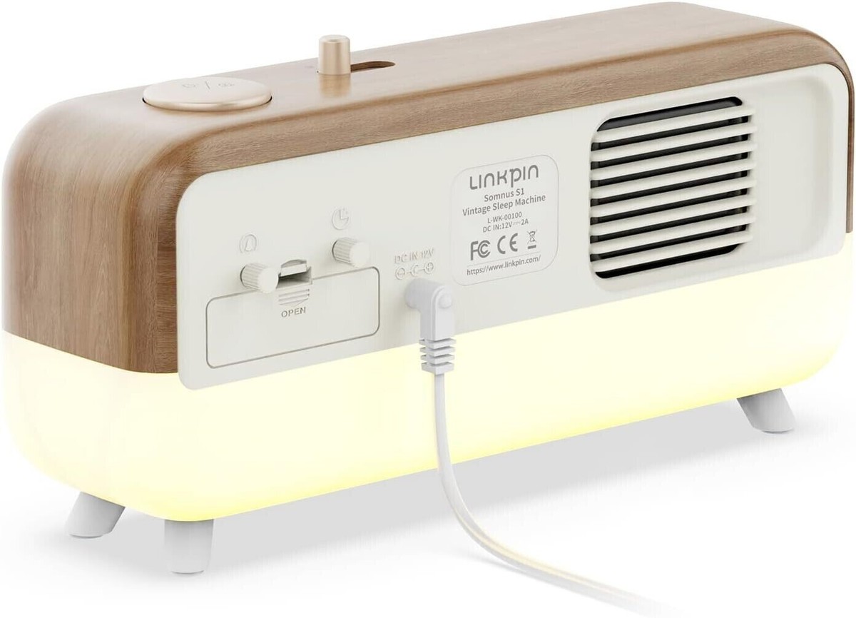 Sleep Sound Machine & Wake Up Alarm Clock Natural/White Noise 