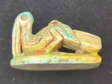 Rare Bird Egyptian Antique Style  Unique Handmade Pendant Stone Figure