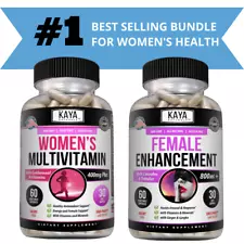 Women's Multivitamin and Female Enhancement Supplement Bundle, Women Enhancement