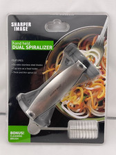 Sharper Image Handheld Dual Spiralizer Durabl...